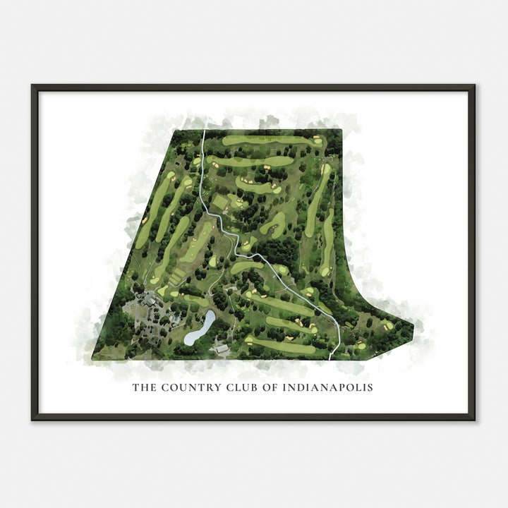 Print of The Country Club Of Indianapolis Classic Map