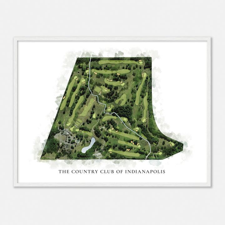 Print of The Country Club Of Indianapolis Classic Map