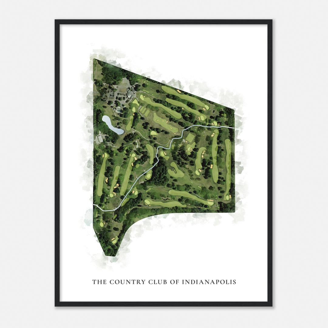 Print of The Country Club Of Indianapolis Classic Map