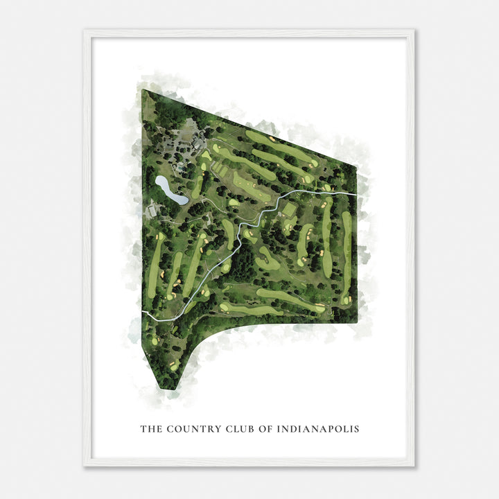 Print of The Country Club Of Indianapolis Classic Map