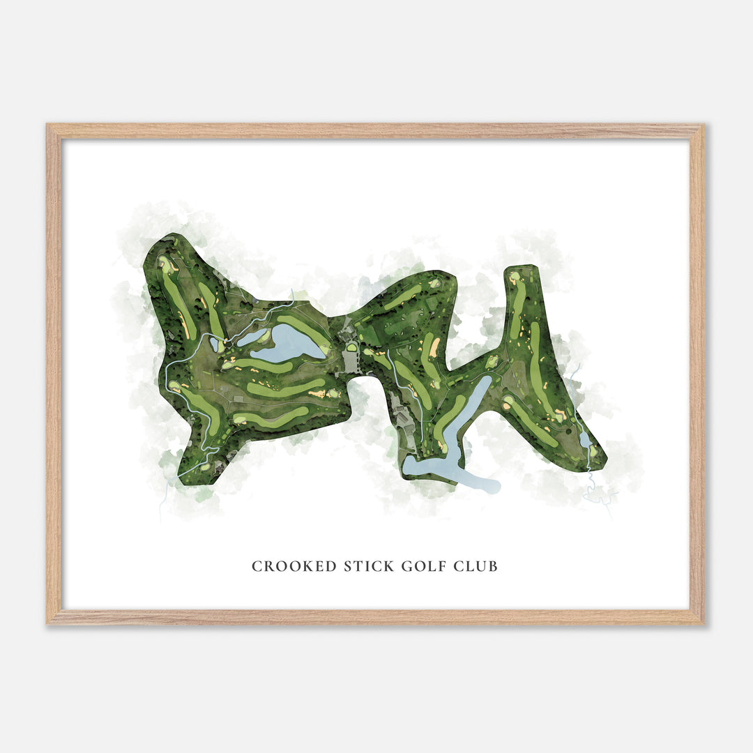 Print of Crooked Stick Golf Club Classic Map
