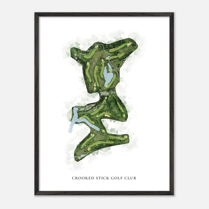 Print of Crooked Stick Golf Club Classic Map