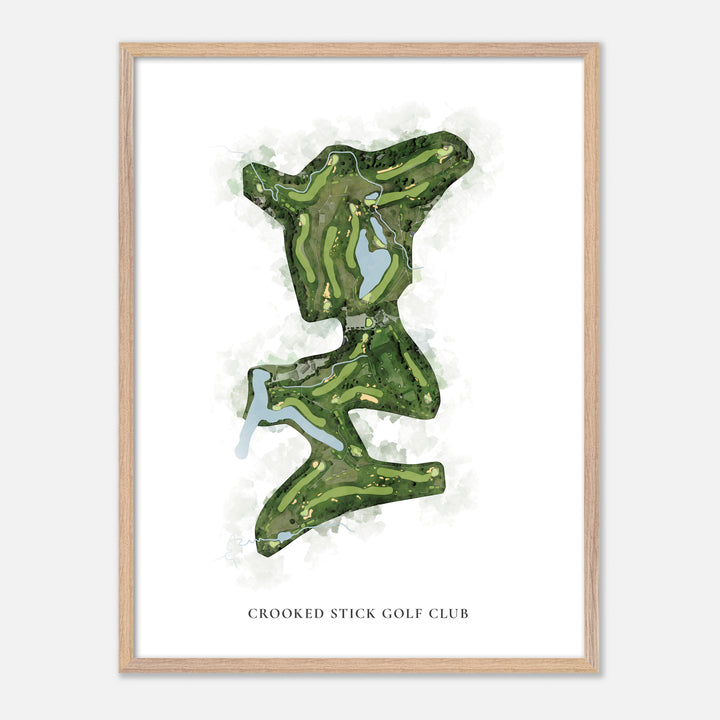 Print of Crooked Stick Golf Club Classic Map