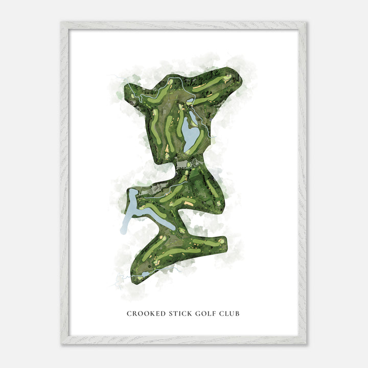 Print of Crooked Stick Golf Club Classic Map