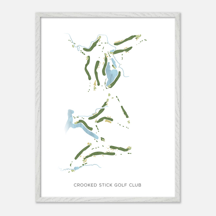 Print of Crooked Stick Golf Club Modern Map
