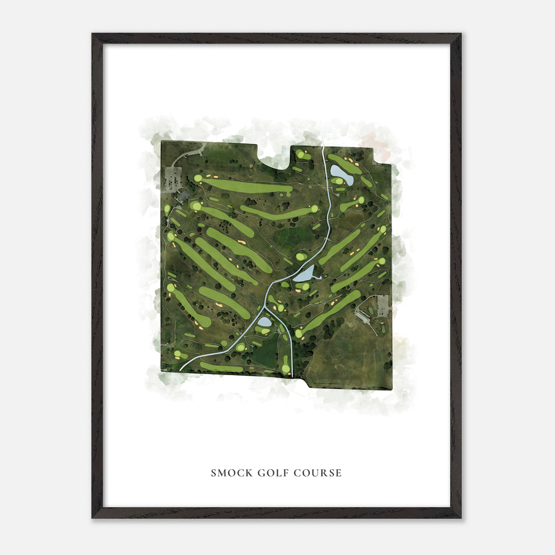 Print of Smock Golf Course Classic Map