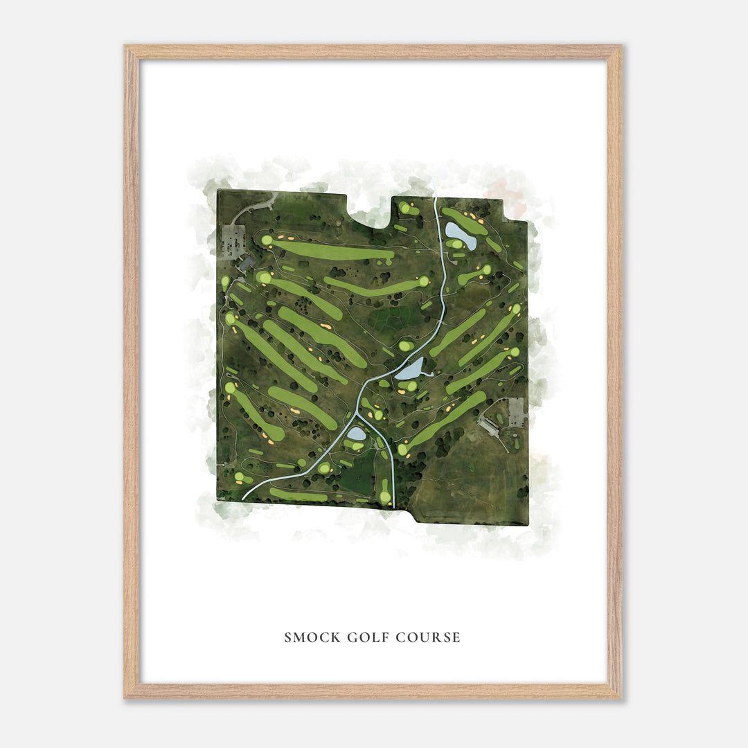 Print of Smock Golf Course Classic Map