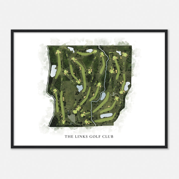 Print of The Links Golf Club Classic Map