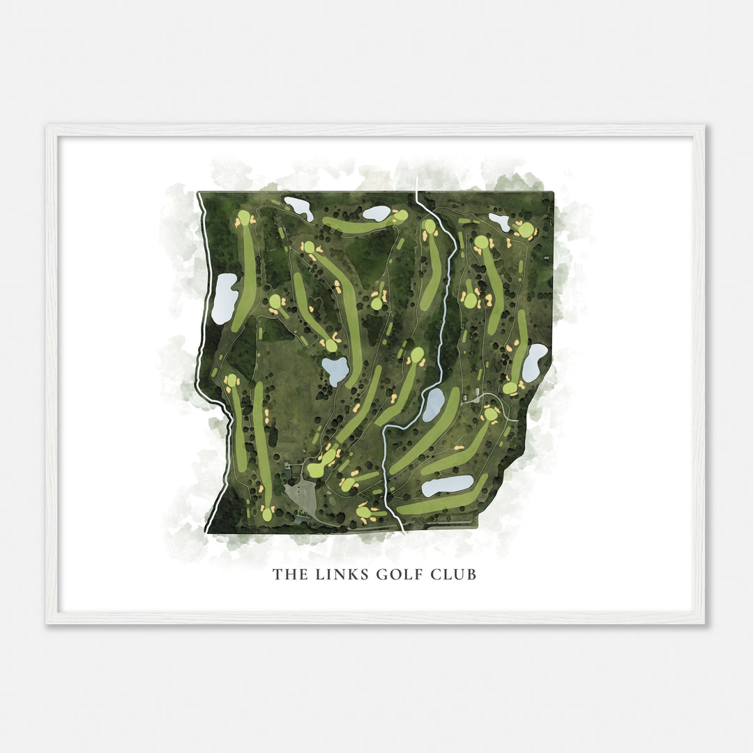 Print of The Links Golf Club Classic Map