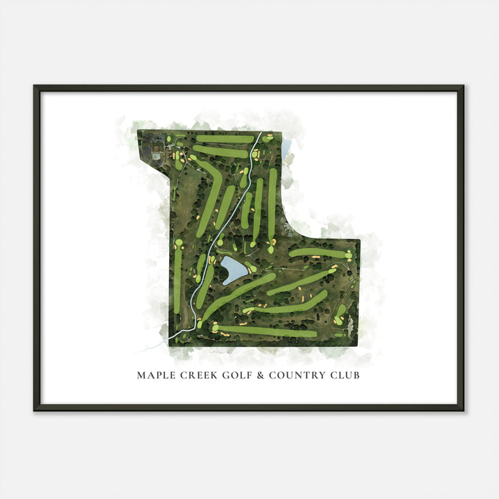 Print of Maple Creek Golf & Country Club Classic Map