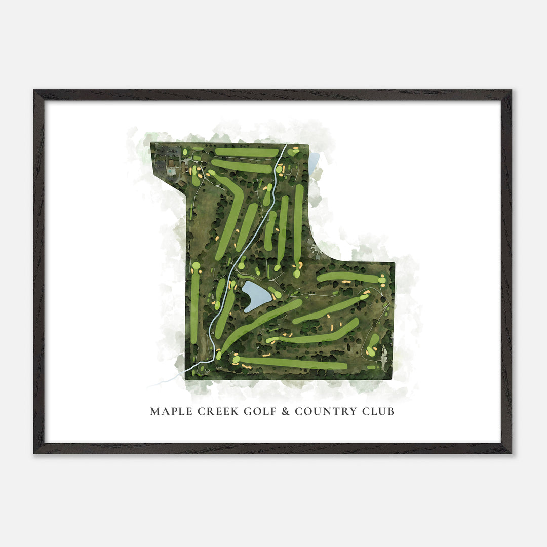 Print of Maple Creek Golf & Country Club Classic Map