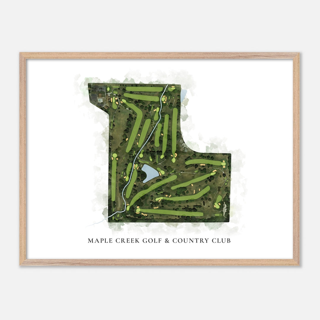 Print of Maple Creek Golf & Country Club Classic Map