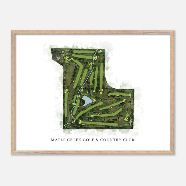 Print of Maple Creek Golf & Country Club Classic Map