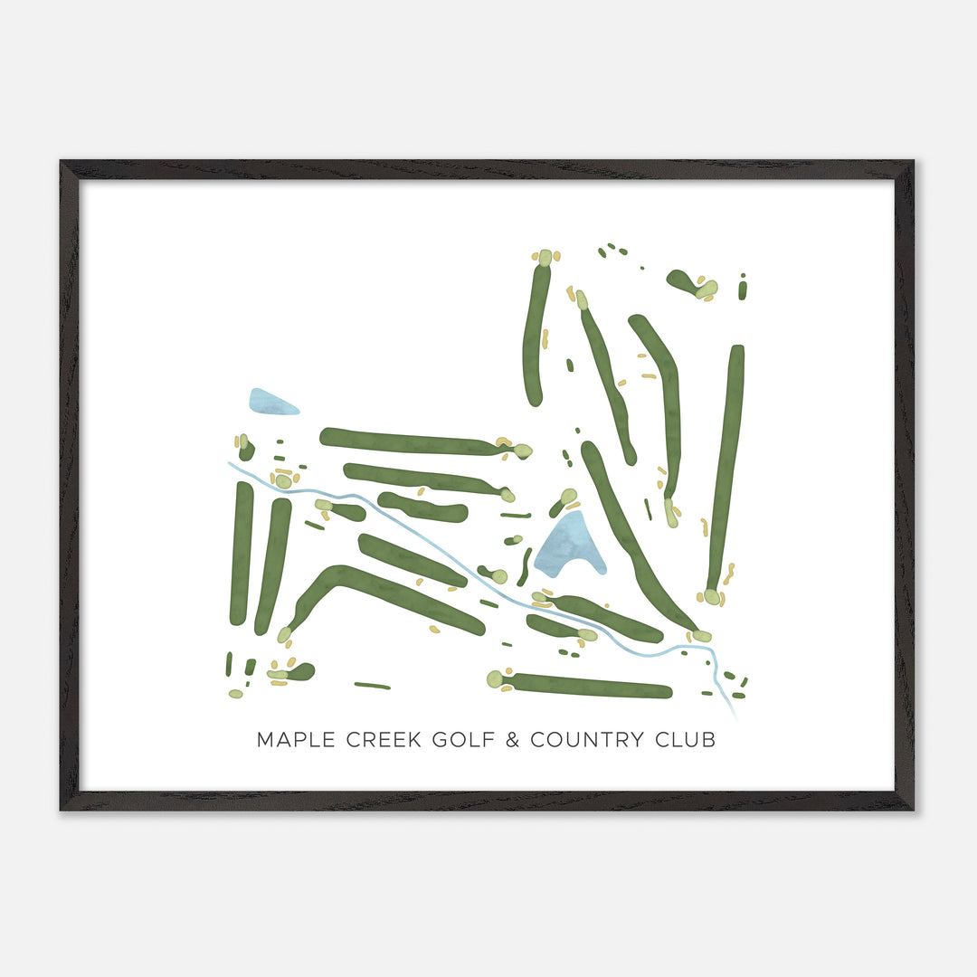 Print of Maple Creek Golf & Country Club Modern Map