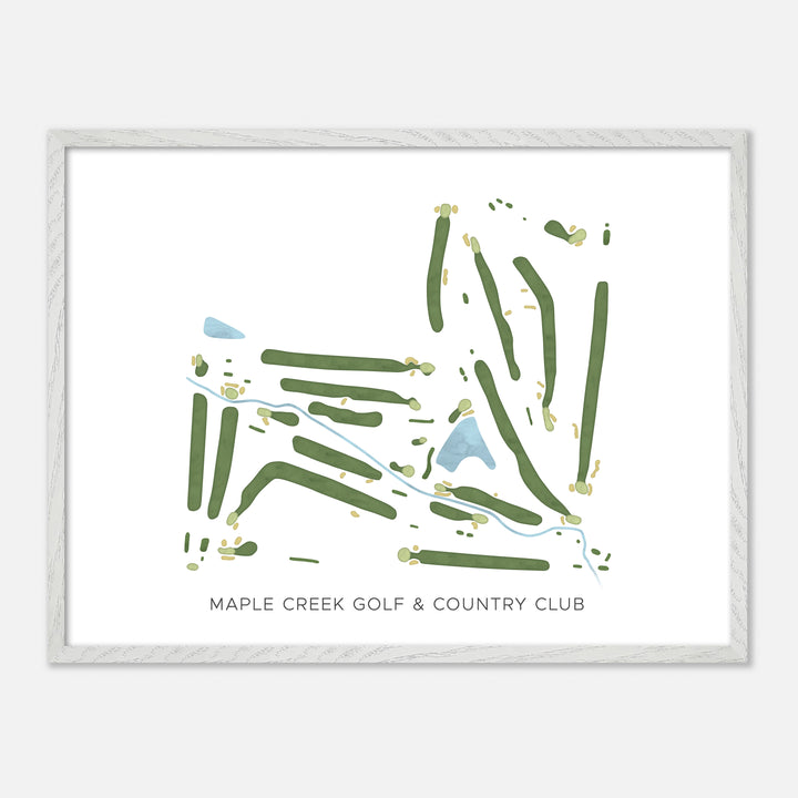 Print of Maple Creek Golf & Country Club Modern Map
