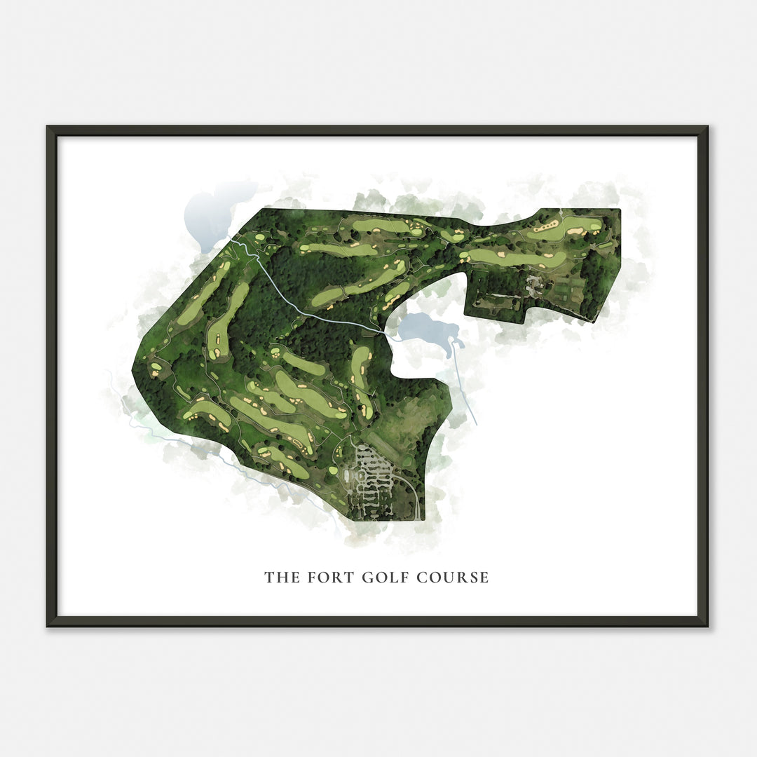 Print of The Fort Golf Course Classic Map