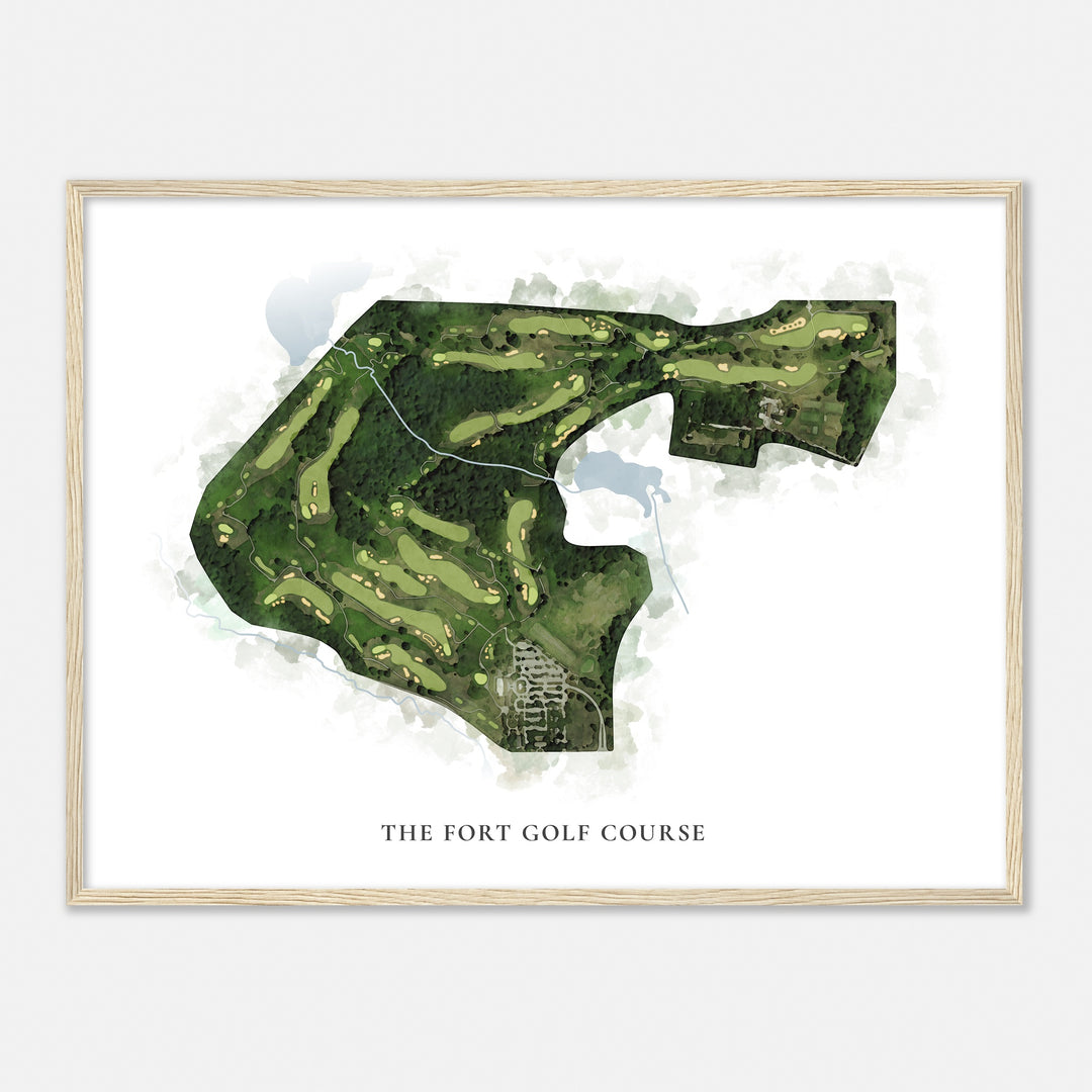 Print of The Fort Golf Course Classic Map