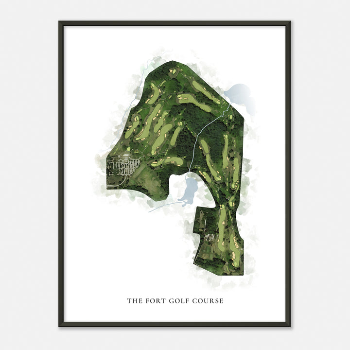 Print of The Fort Golf Course Classic Map