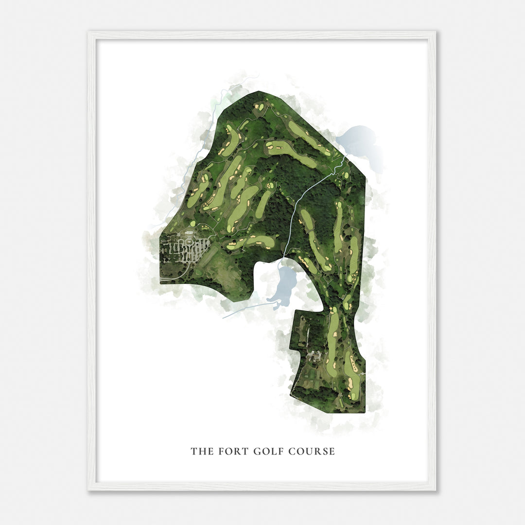 Print of The Fort Golf Course Classic Map