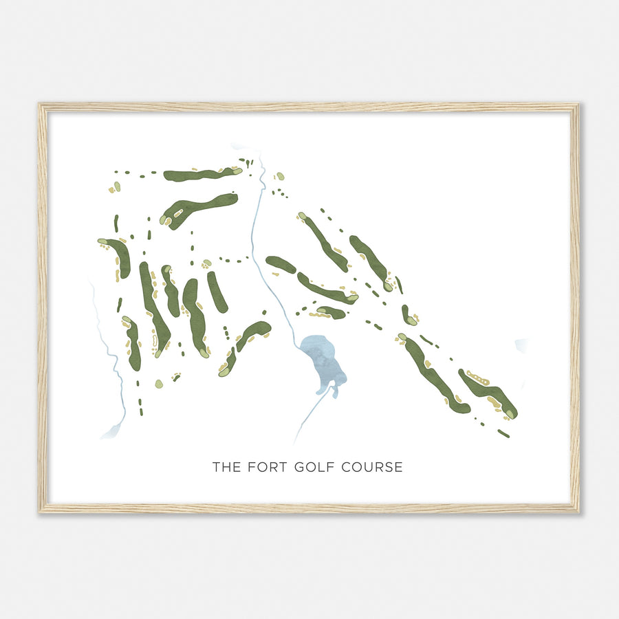 Print of The Fort Golf Course Modern Map