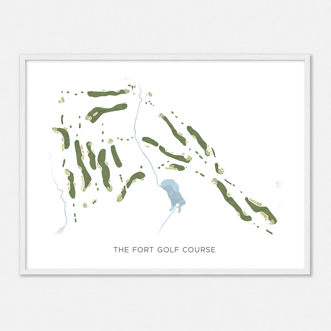 Print of The Fort Golf Course Modern Map