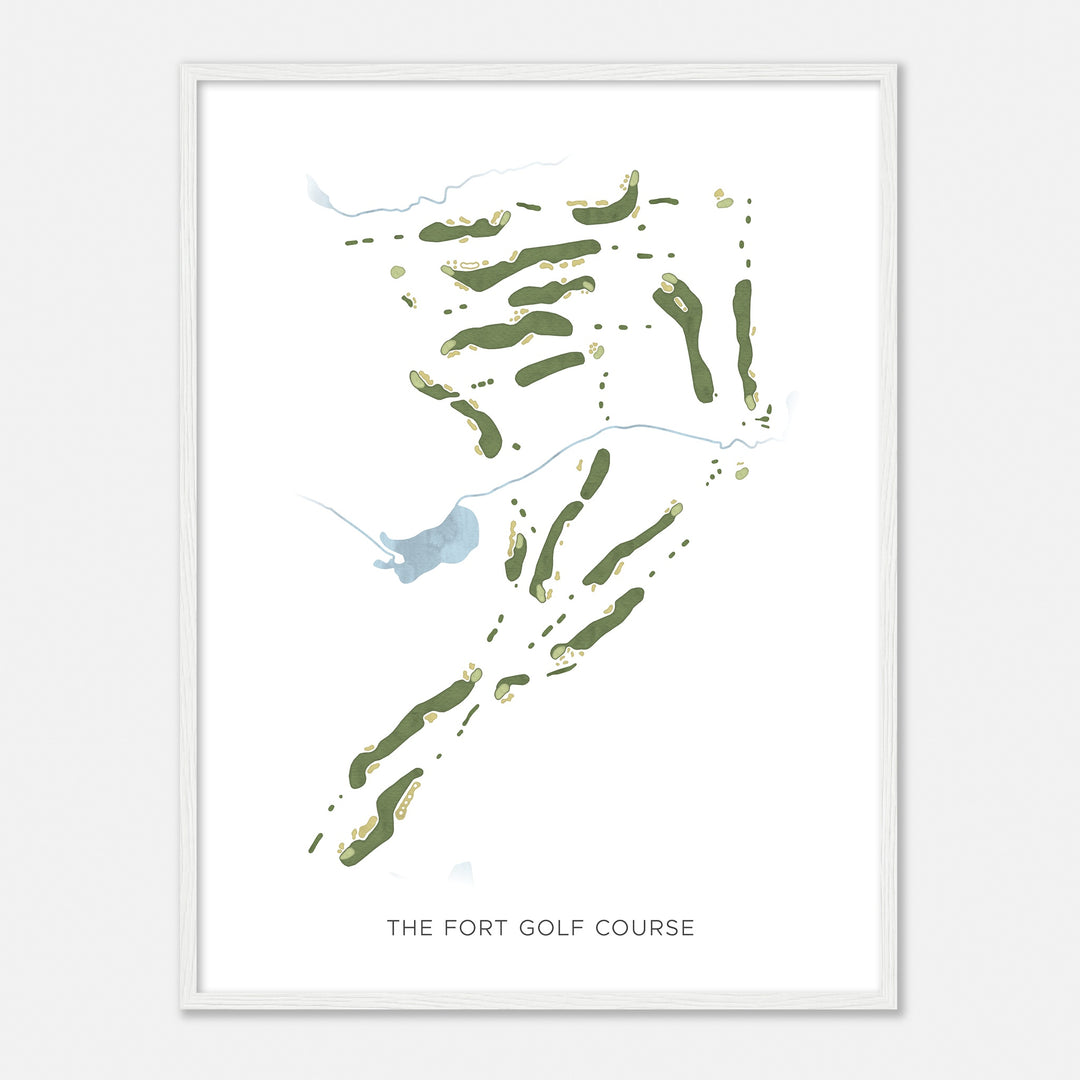 Print of The Fort Golf Course Modern Map