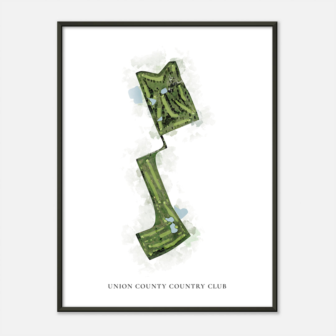 Print of Union County Country Club Classic Map