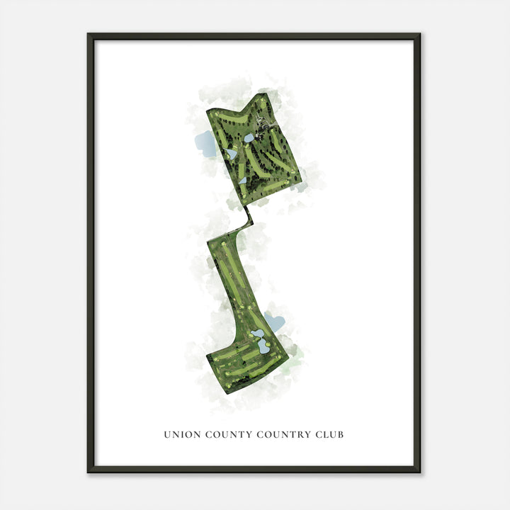 Print of Union County Country Club Classic Map