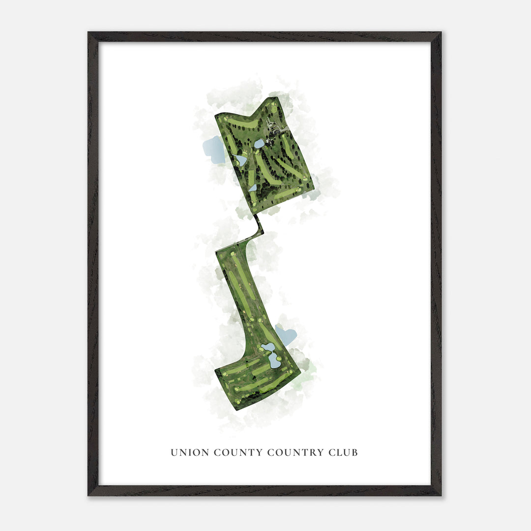 Print of Union County Country Club Classic Map