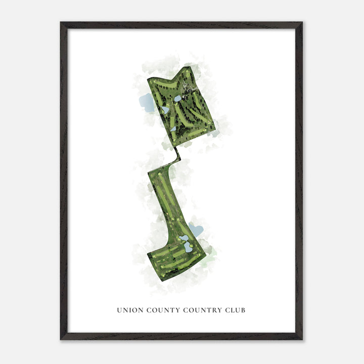 Print of Union County Country Club Classic Map