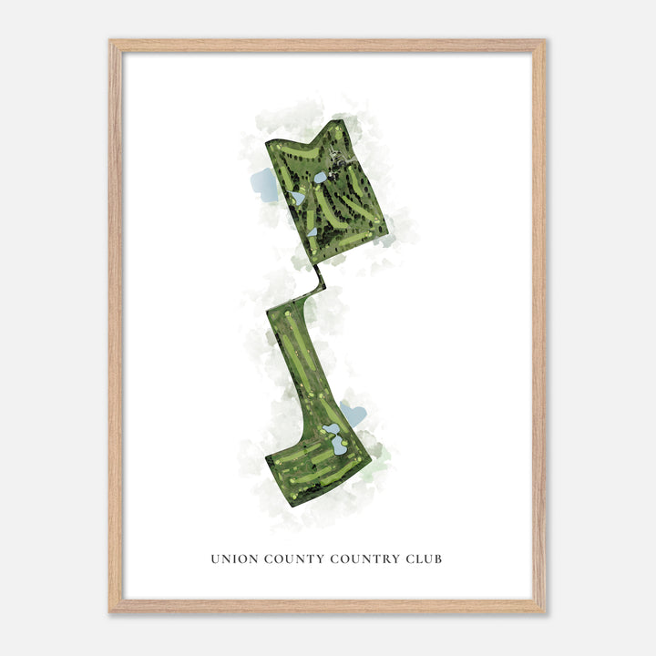 Print of Union County Country Club Classic Map