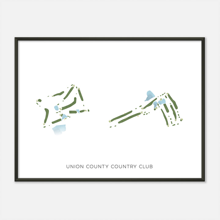 Print of Union County Country Club Modern Map