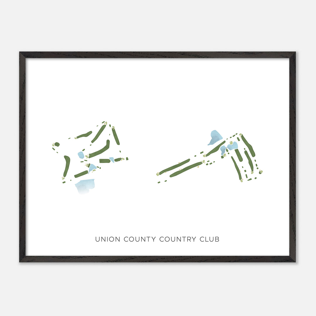 Print of Union County Country Club Modern Map