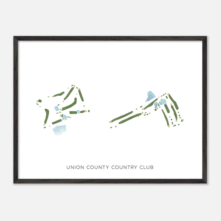 Print of Union County Country Club Modern Map
