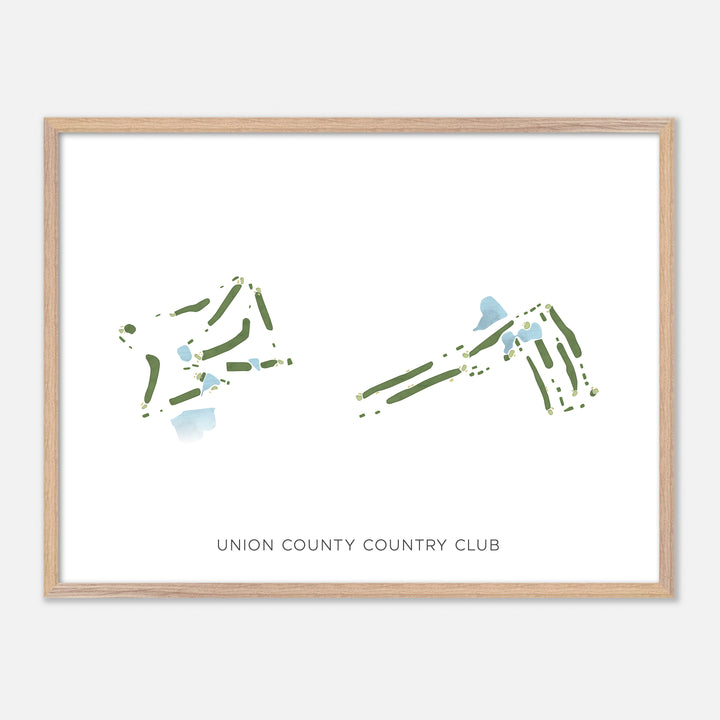Print of Union County Country Club Modern Map