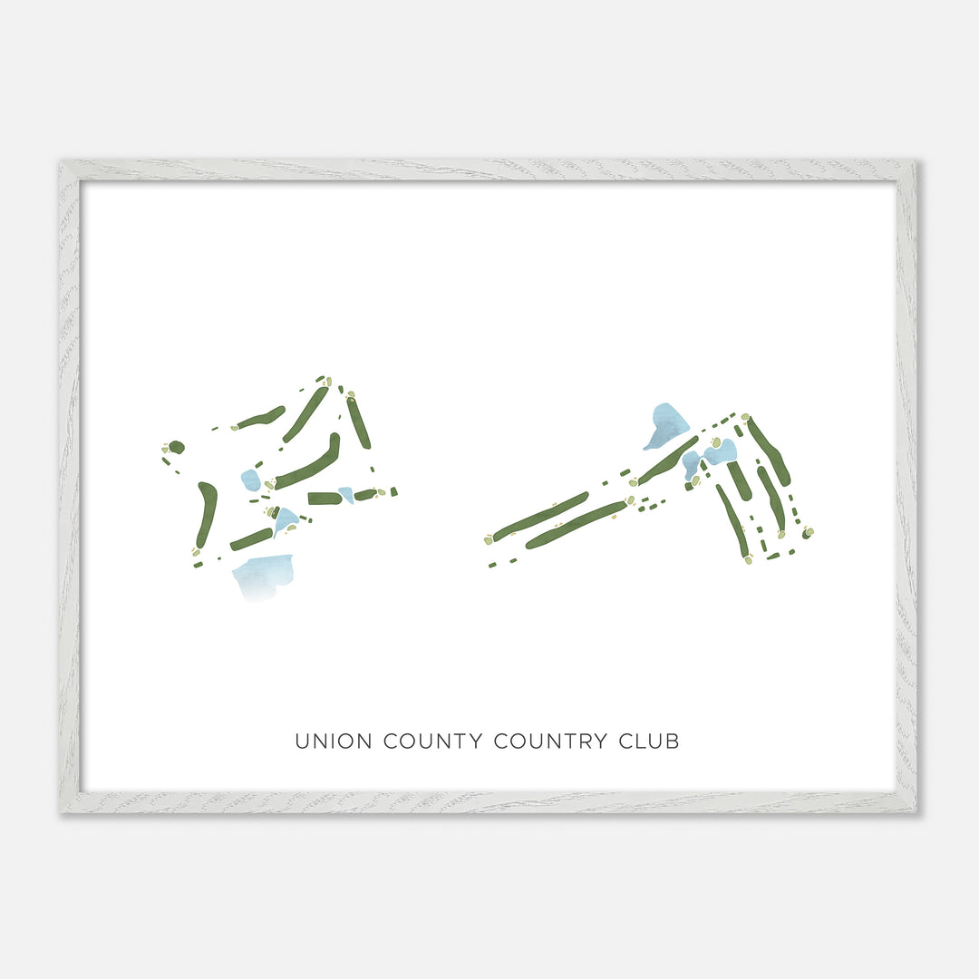 Print of Union County Country Club Modern Map