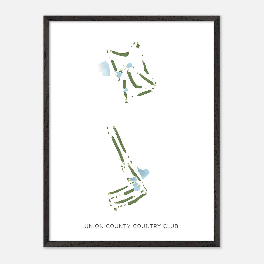 Print of Union County Country Club Modern Map