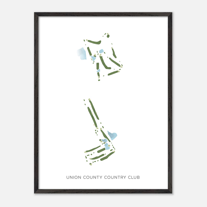 Print of Union County Country Club Modern Map