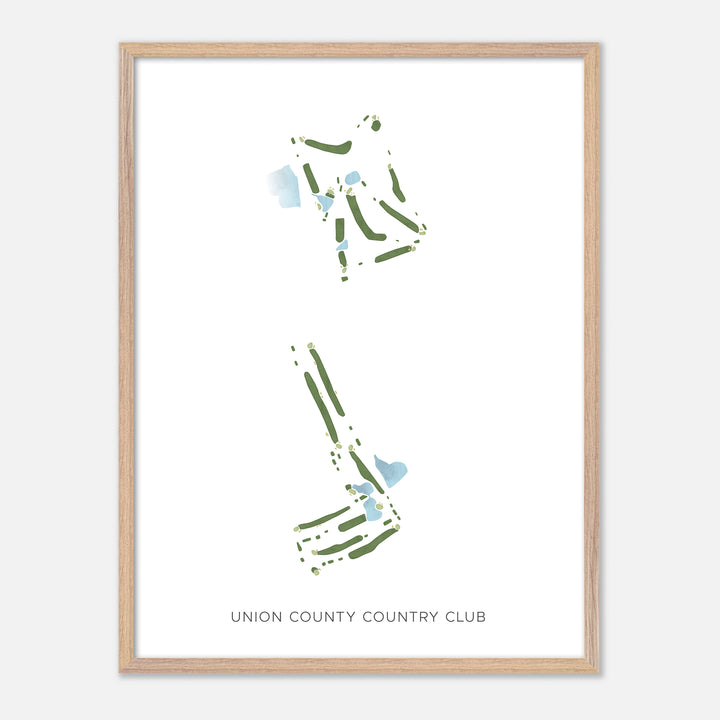 Print of Union County Country Club Modern Map