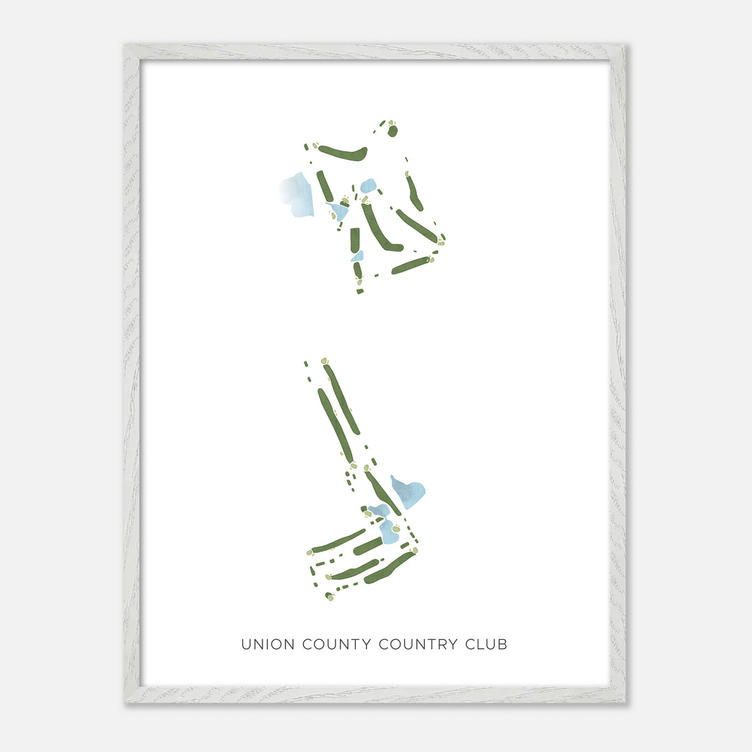 Print of Union County Country Club Modern Map