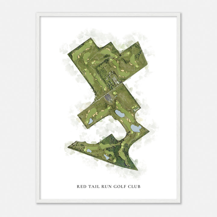 Print of Red Tail Run Golf Club Classic Map