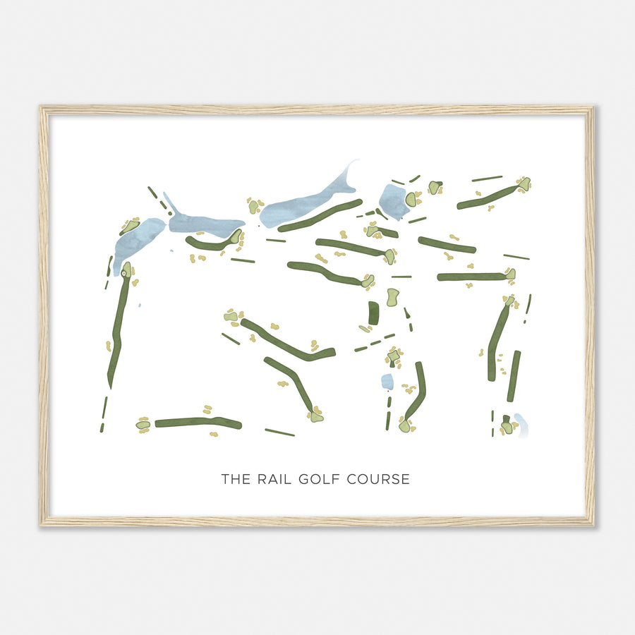 Print of The Rail Golf Course Modern Map