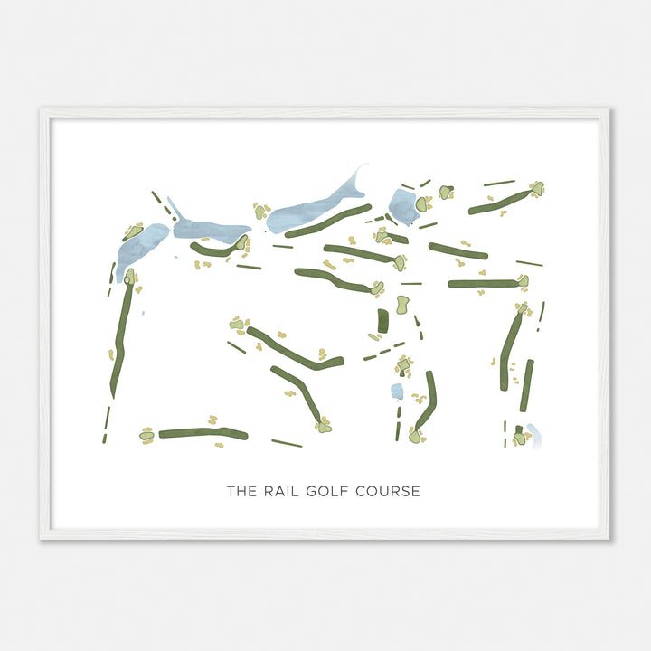 Print of The Rail Golf Course Modern Map