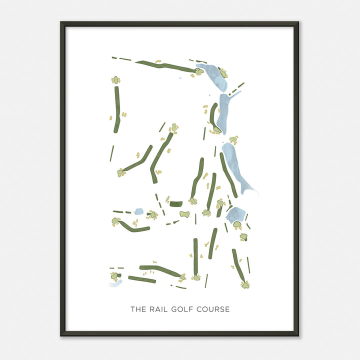 Print of The Rail Golf Course Modern Map