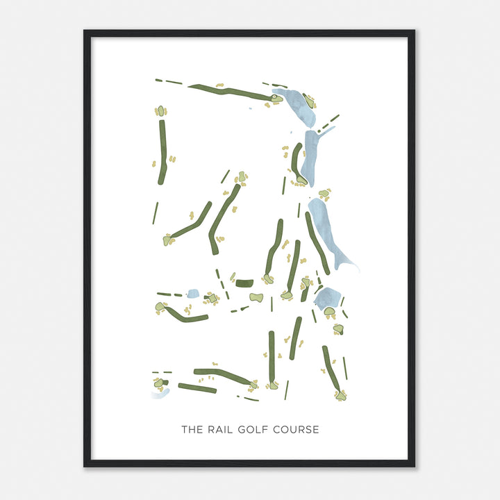 Print of The Rail Golf Course Modern Map