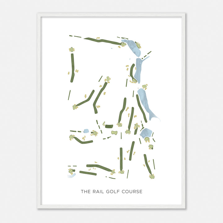 Print of The Rail Golf Course Modern Map