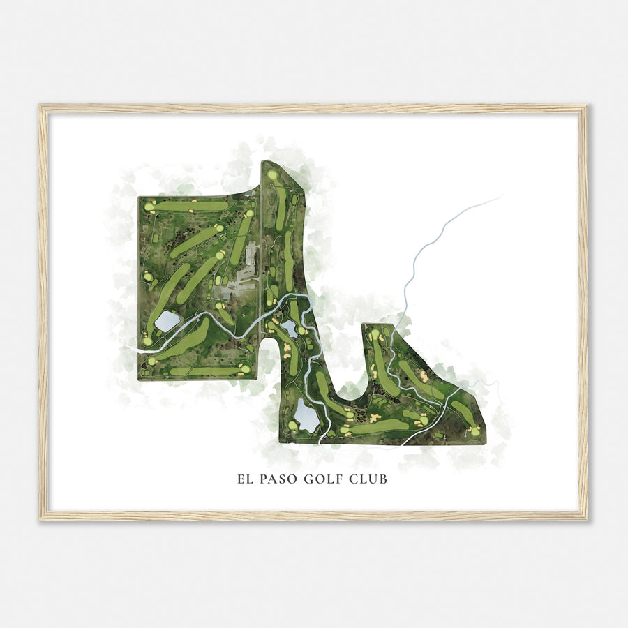 Print of El Paso Golf Club Classic Map