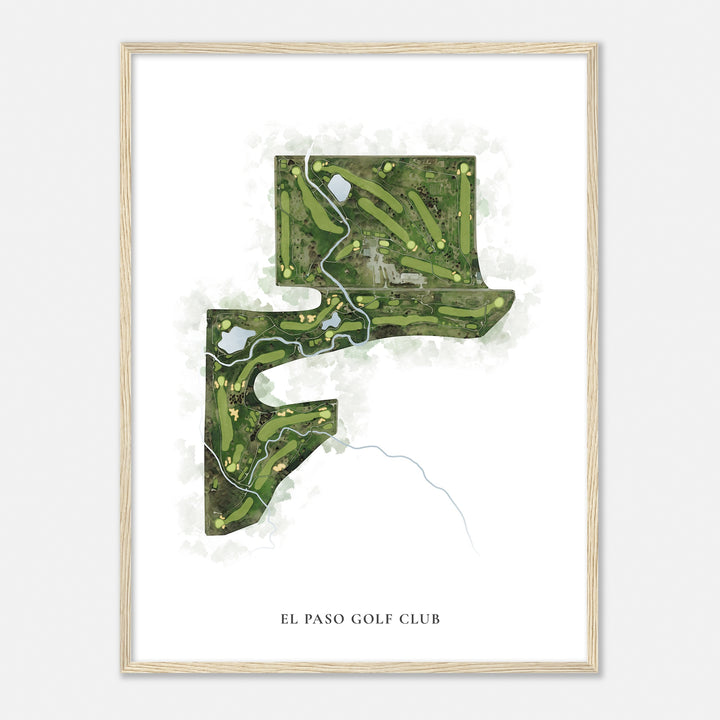 Print of El Paso Golf Club Classic Map