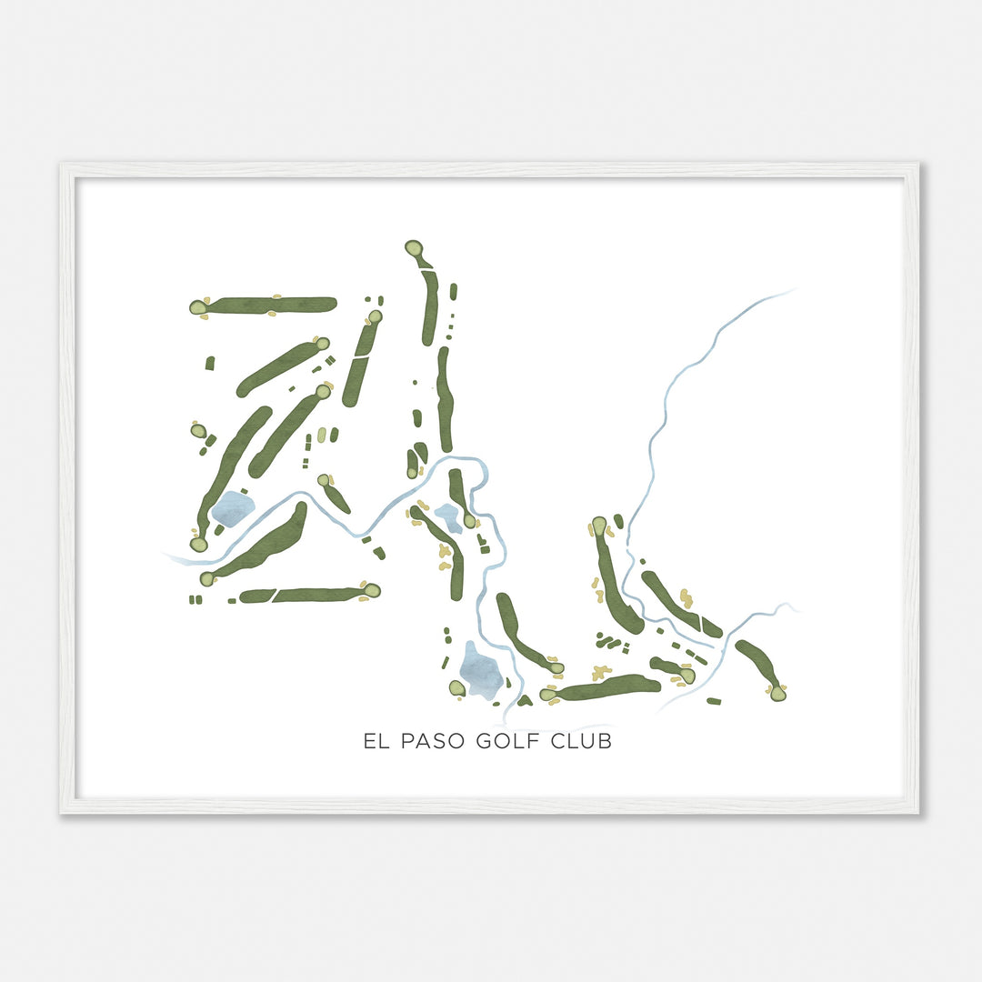 Print of El Paso Golf Club Modern Map