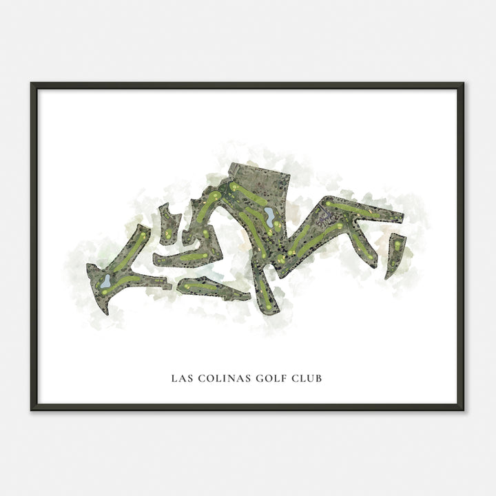 Print of Las Colinas Golf Club Classic Map